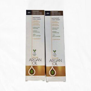 2 for 10 One 'n Only 4N Medium Natural Brown Argan Oil Permanent Color Cream